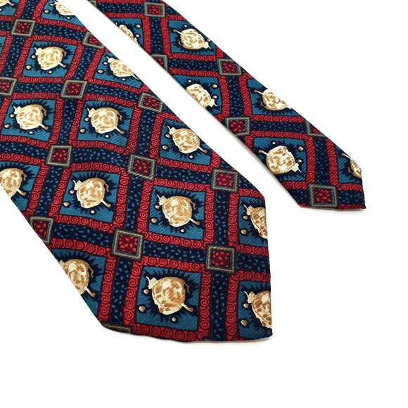 Ali Knock Out Neckwear Mens Tie Accessory Work Casual Dad Gift CDC Measles - Picture 2 of 5
